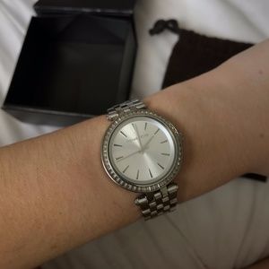 MICHAEL KORS WATCH SILVER DIAMOND